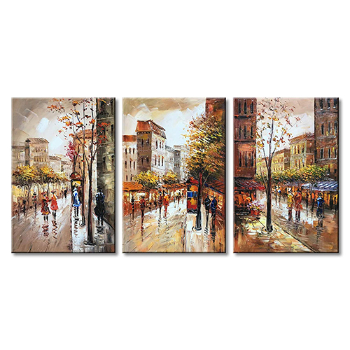 Painting Canvas Wall Hand Painted 3 Piece Abstract Canvas Wall Art