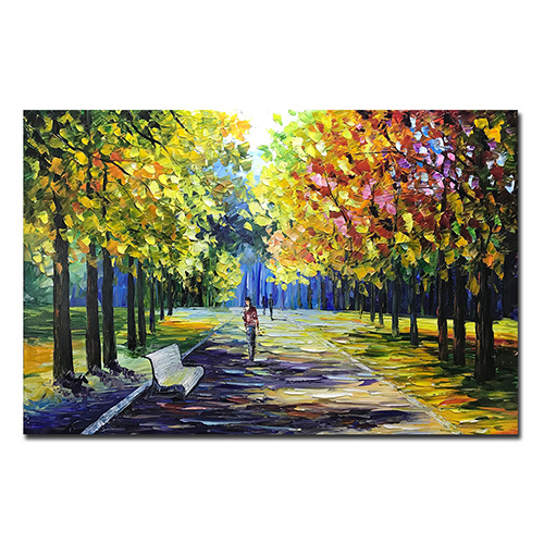 Artwork Canvas Wall Art Original Forest Painting