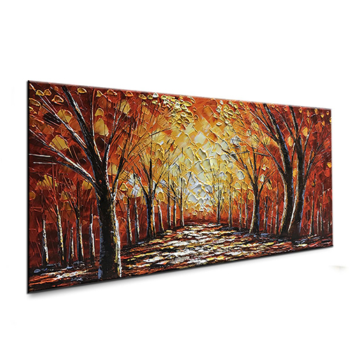 Wall Art Decor Paintings Cheap Forest Oil Painting