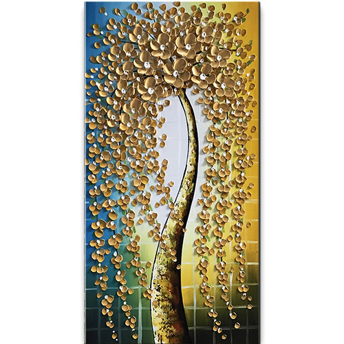 Canvas Wall Art Painting Hand Painted Gold Abstract Canvas