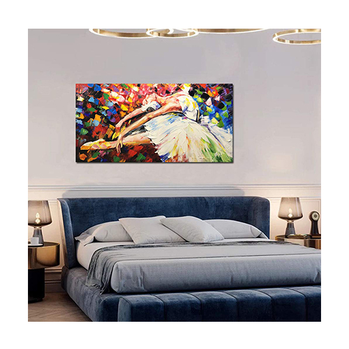 Canvas Art Hand Painted Large Ballet Dancer Painting