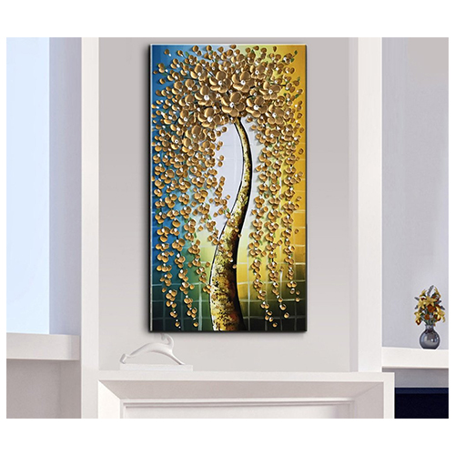 Canvas Wall Art Painting Hand Painted Gold Abstract Canvas