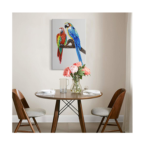 Wall Art Canvas Contemporary Abstract Parrot Painting