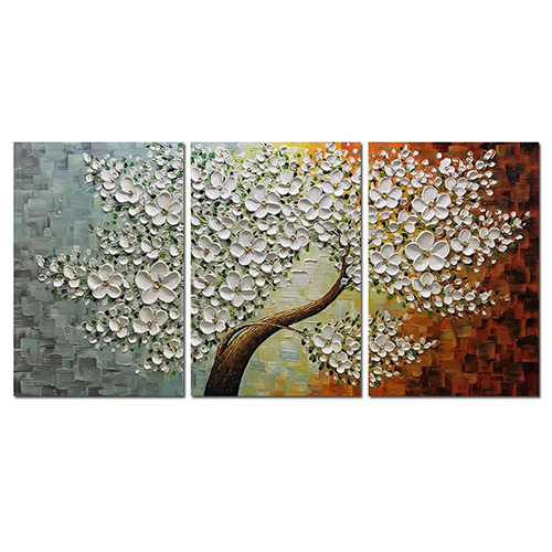 Artwork Canvas Wall Art Contemporary Abstract Triptych Canvas Wall Art