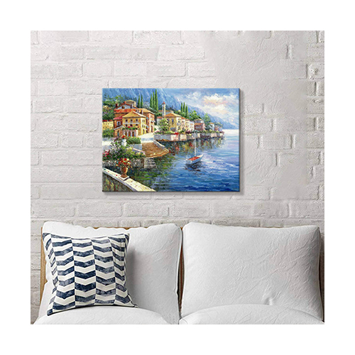 Oil Painting On Wall Original Mediterranean Wall Decor