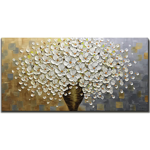 Canvas Oil Paintings Extra Large Flower Painting Wall Decor