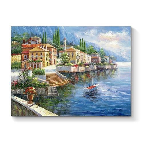 Oil Painting On Wall Original Mediterranean Wall Decor