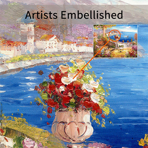 Oil Paintings On Canvas Extra Large Mediterranean Oil Paintings Canvas