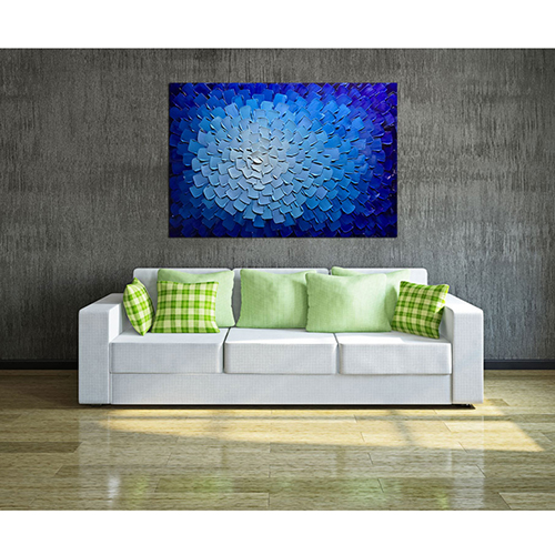 Oil Painting On Wall Hand Painted Large Blue Canvas Art Painting
