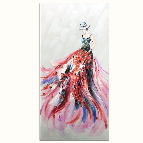 Acrylic Wall Painting Large Girl Painting Art Girls Wall Decor