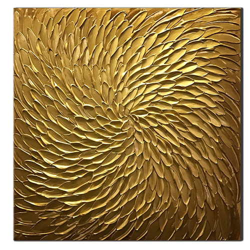 Oil Paintings Canvas Hand Painted Gold Glitter Canvas Wall Art
