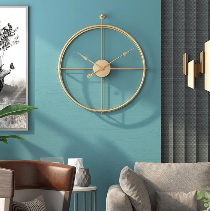 clock decorate of living room ideas