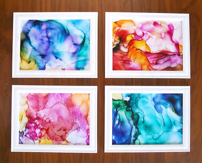 diy ink painting ideas to decor wall