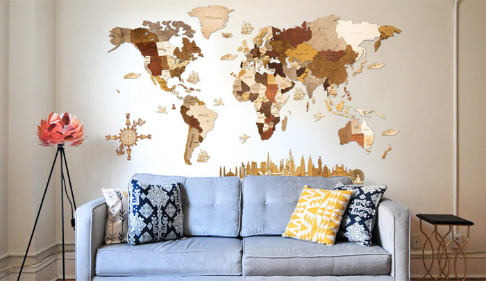 large-wooden-world-map-decorate-living-room-wall