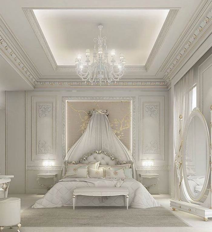 silver ideas to decorate bedroom in home