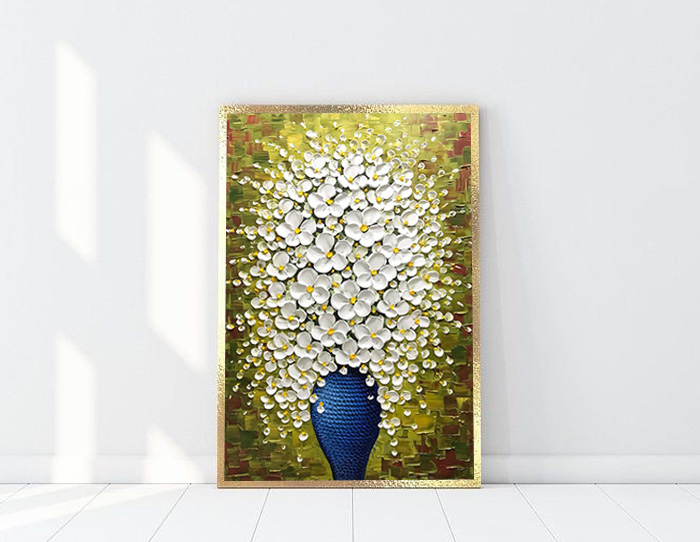 flower canvas painting for decor home wall
