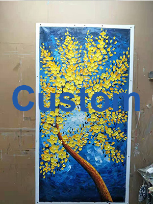 Custom-Gold-Flower-Painting-Into-Yellow-Flower-Painting-1