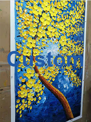 Custom-Gold-Flower-Painting-Into-Yellow-Flower-Painting-2