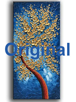 Custom-Gold-Flower-Painting-Into-Yellow-Flower-Painting-4