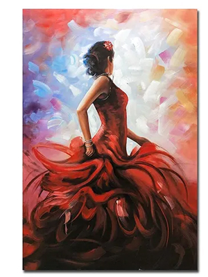 Flamenco-Dancer-Painting-For-Living-Room-Wall-Decorations-3