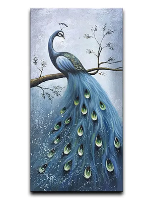 Peacock-Wall-Painting-Unframed-Acrylic-Palette-Art-2
