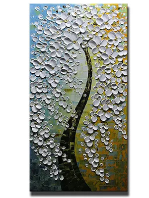 Vertical-Flower-Tree-Painting-Textured-On-Canvas-2