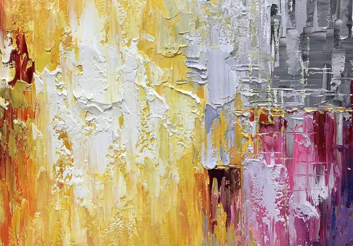 24*48 Inch Abstract Textured frequency Colorful Wall Art For Home - Image 4