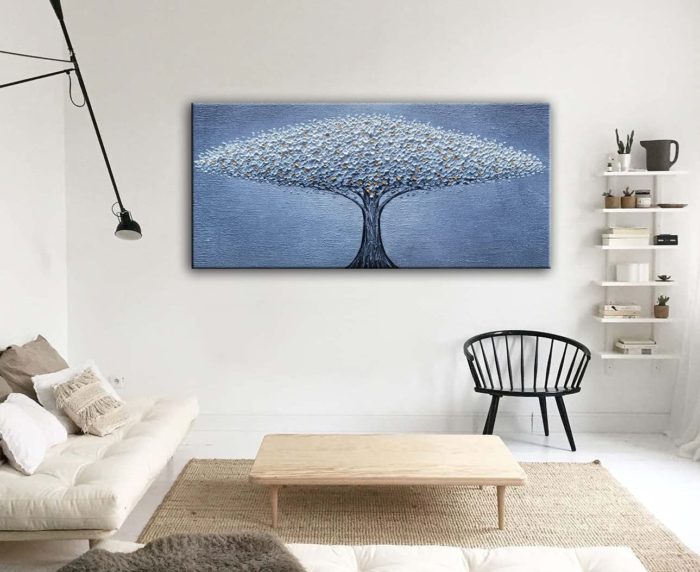 28*56 Inch 3D Oil Paintings On Canvas Abstract Tree Of Life - Image 5