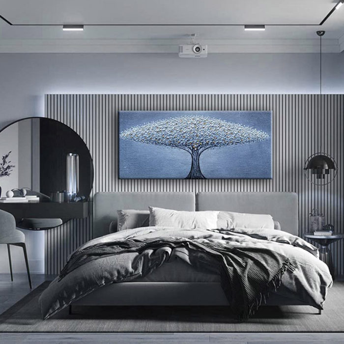 28*56 Inch 3D Oil Paintings On Canvas Abstract Tree Of Life