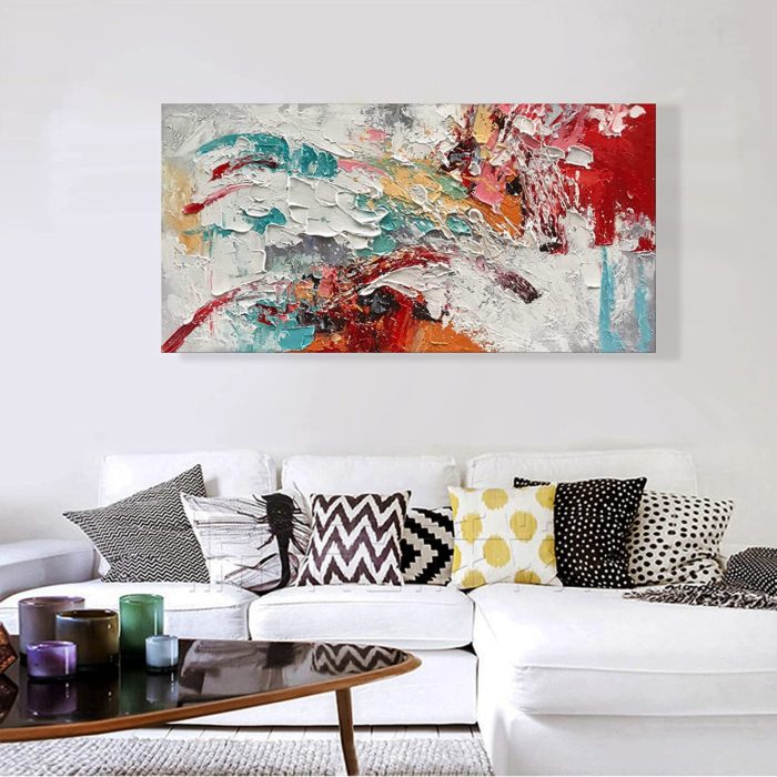 Abstract Colorful 24*48 Inch CP Art Modern Canvas Painting - Image 5