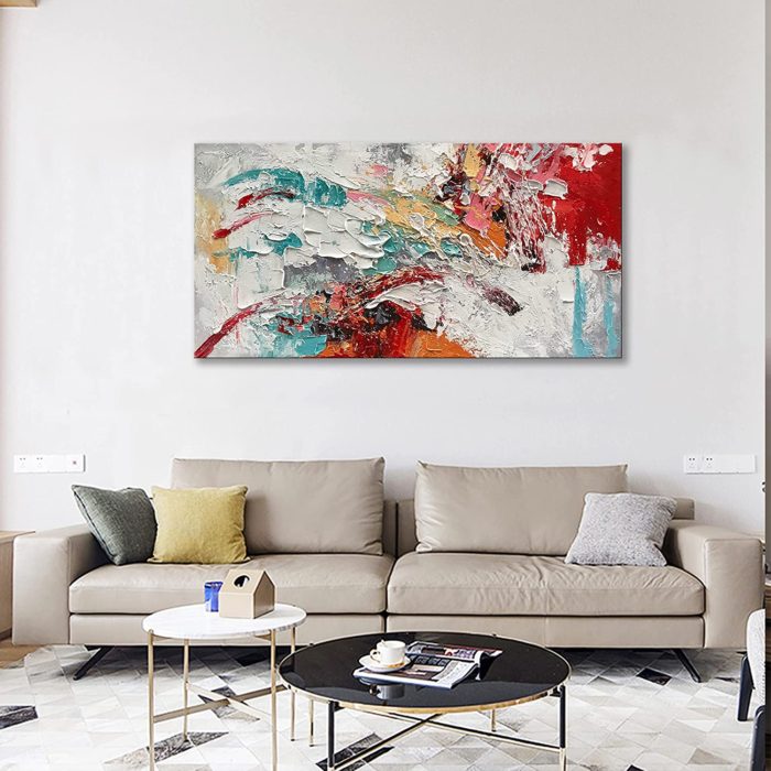 Abstract Colorful 24*48 Inch CP Art Modern Canvas Painting - Image 6