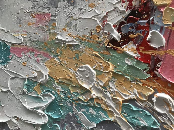 Abstract Colorful 24*48 Inch CP Art Modern Canvas Painting - Image 4