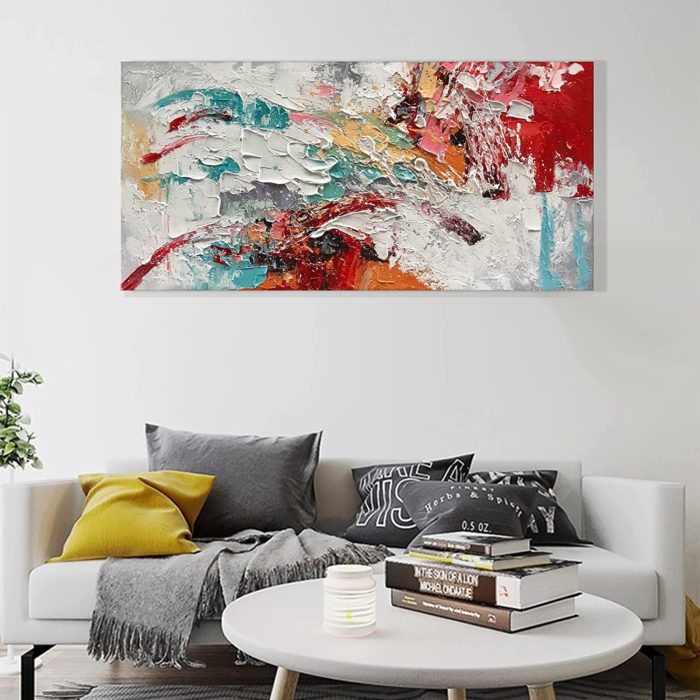 Abstract Colorful 24*48 Inch CP Art Modern Canvas Painting - Image 7
