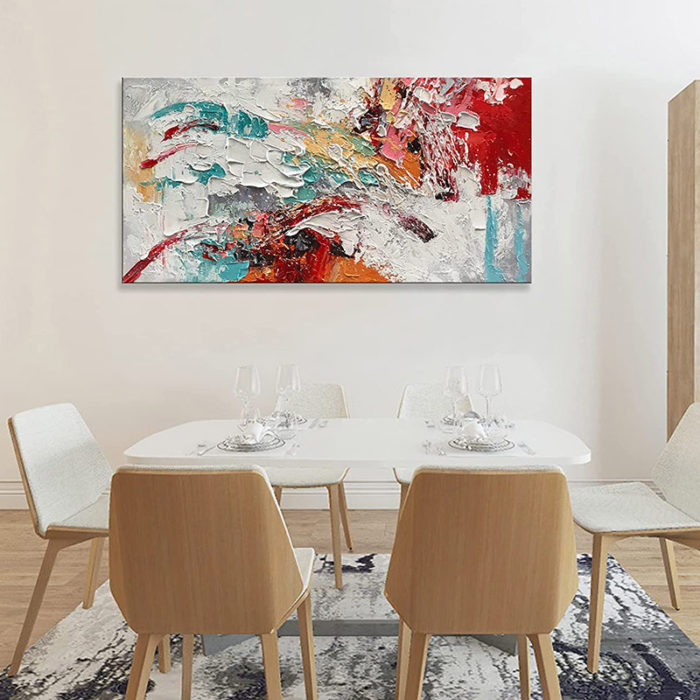 Abstract Colorful 24*48 Inch CP Art Modern Canvas Painting