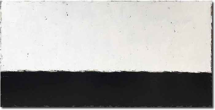 Black And White Minimalism 32*64 Inch Abstract Canvas Painting - Image 2