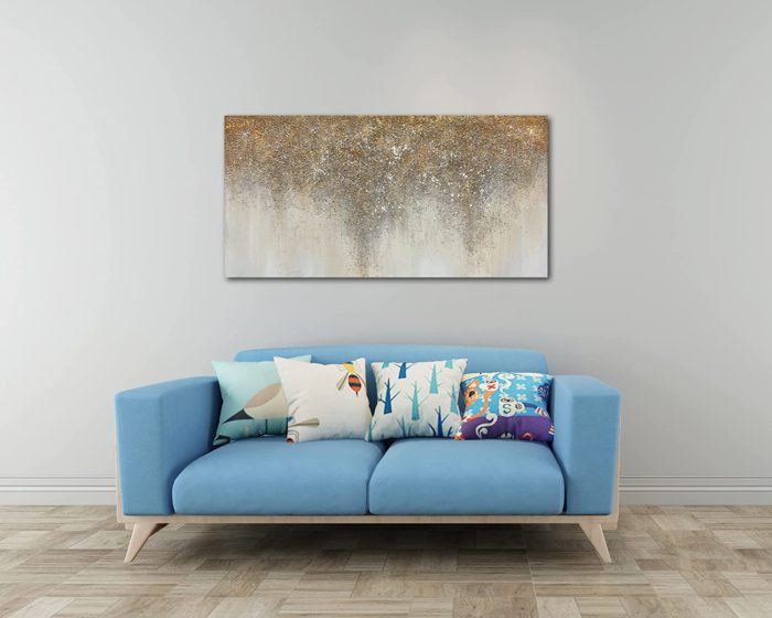 Country Night Glitter Starry Sky 30*60 Inch Home Abstract Art - Image 6