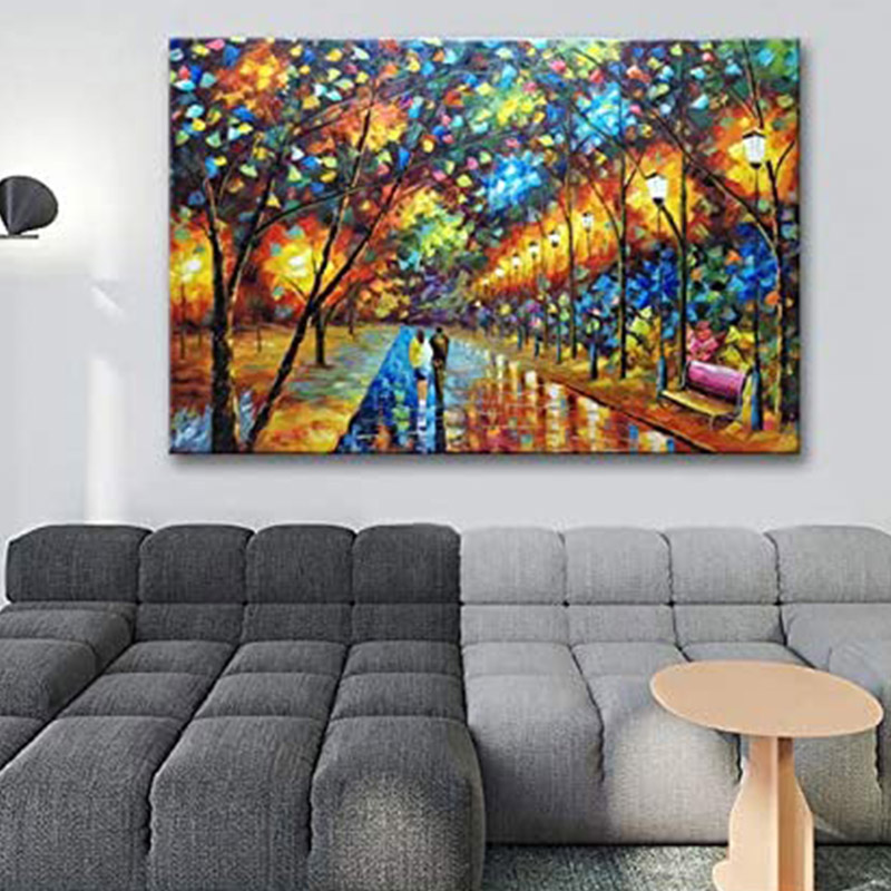 Diathou Contemporary Abstract art painting, canvas wall art, natural  landscape art oil painting, Art Wall decoration painting Bedroom wall  decoration