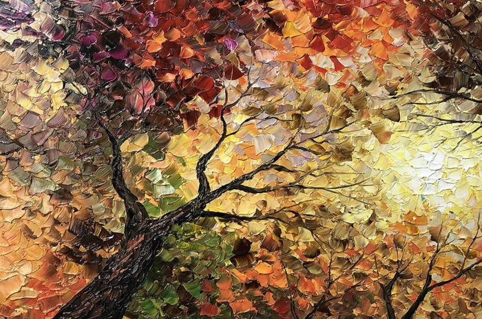 Giant Trees With Long History On 2856 Inch Canvas By Thick Acrylic - Image 3