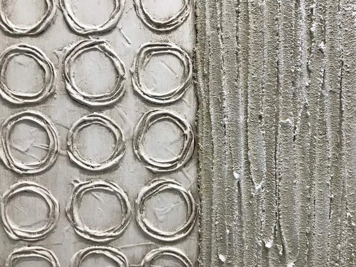 Large Silver Abstract 36*72 Inch Wall Art For Living Room - Image 4