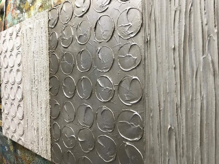 Large Silver Abstract 36*72 Inch Wall Art For Living Room - Image 5