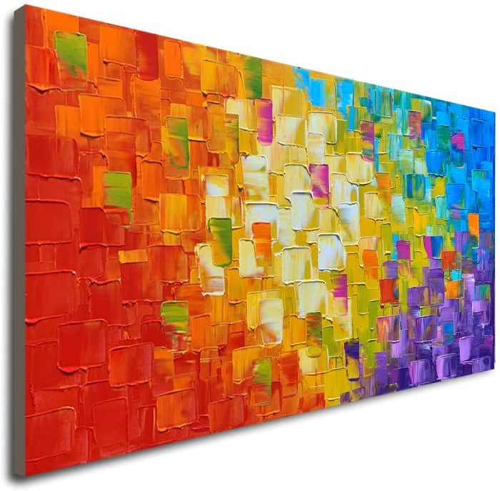 Modern Painting On Canvas 32*64 Inch Colorful Wall Art For Home Decor - Image 4