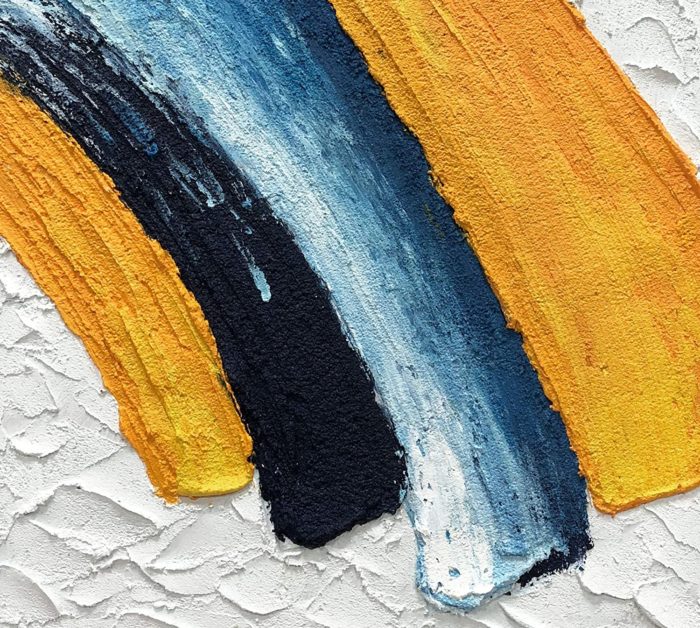 Yellow Black Scale With White Texture Abstract Home Decor - Image 4