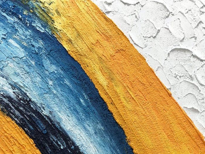Yellow Black Scale With White Texture Abstract Home Decor - Image 3