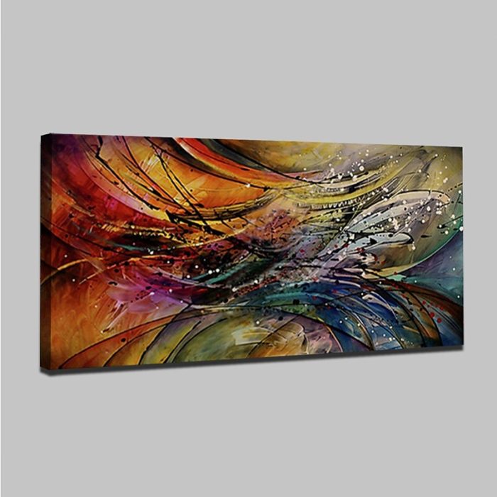 Abstract Art Canvas Painting 100% Hand Painted Artwork Decor Wall - Image 3