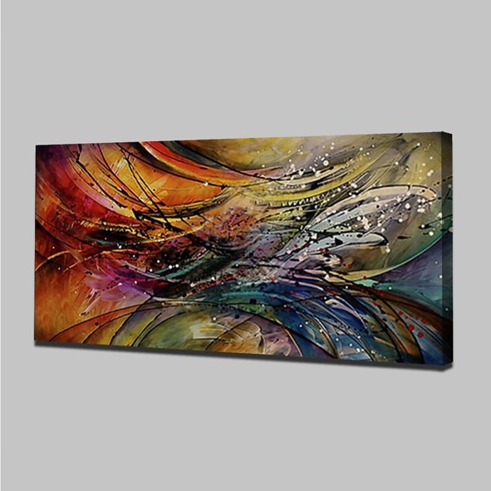 Abstract Art Canvas Painting 100% Hand Painted Artwork Decor Wall - Image 4