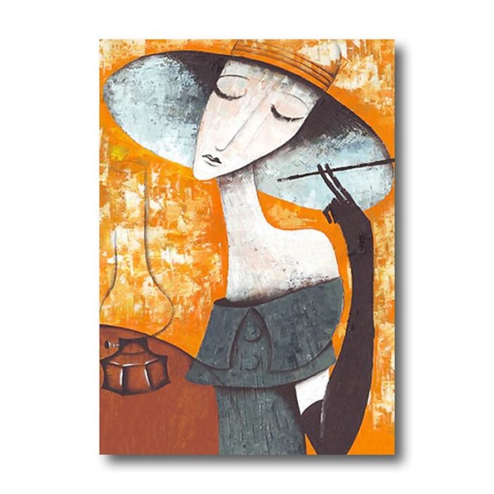 Abstract Face Picasso Handmade Oil Painting Modern Nordic Wall Art - Image 2