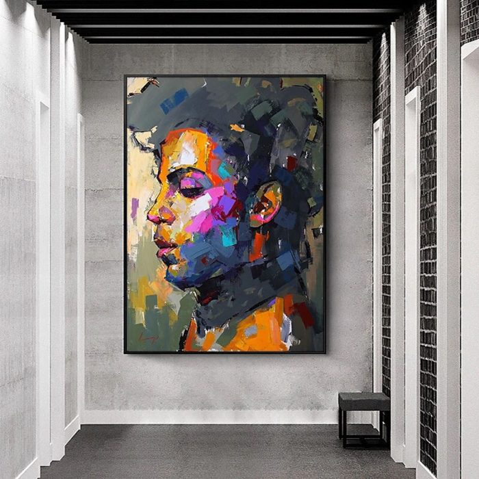 Abstract Figures Oil Painting Prince Rogers Nelson Wall Art Decor - Image 4