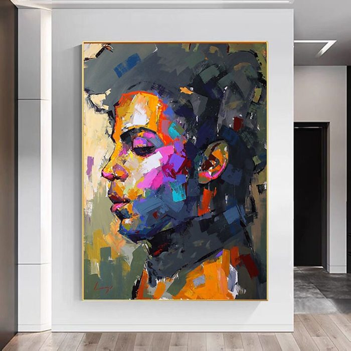 Abstract Figures Oil Painting Prince Rogers Nelson Wall Art Decor - Image 3