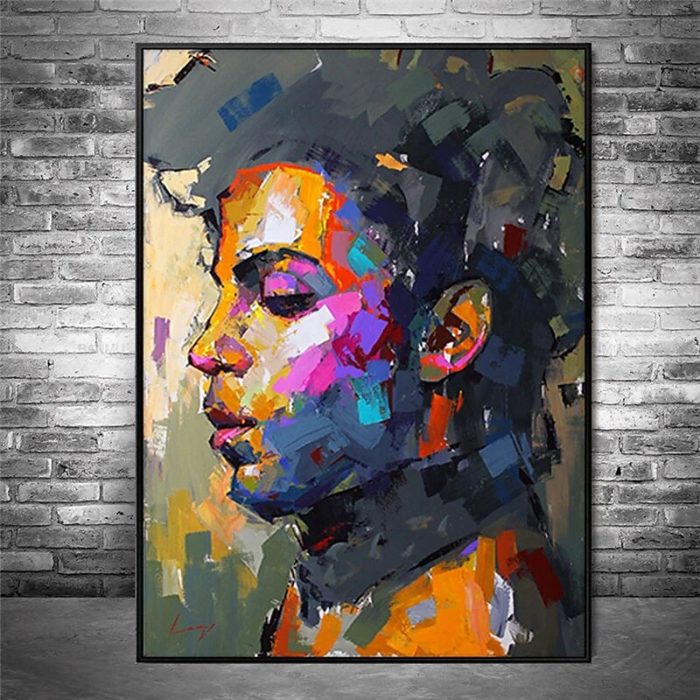 Abstract Figures Oil Painting Prince Rogers Nelson Wall Art Decor - Image 5