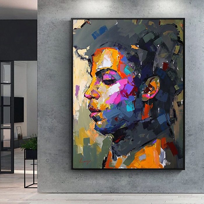 Abstract Figures Oil Painting Prince Rogers Nelson Wall Art Decor - Image 2